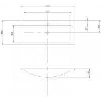 Раковина 100х45 см Акватон Премьер М 1A70473KPR010
