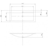 Раковина 100х45 см Акватон Премьер 1A702531PR010