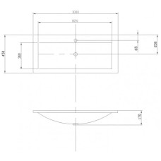 Раковина 100х45 см Акватон Премьер 1A702531PR010