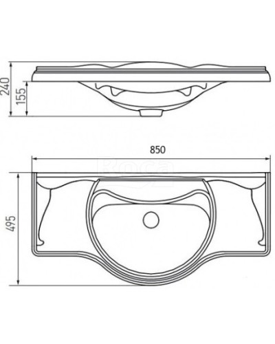 Раковина 86,5х48 см Акватон America 7327206000
