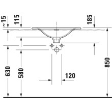 Раковина 60х45 см Duravit Viu 0385600000