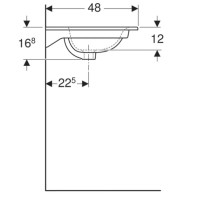 Раковина 100х48 см Geberit Renova Plan 122200000