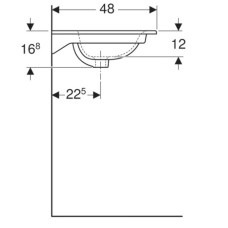 Раковина 100х48 см Geberit Renova Plan 122200000