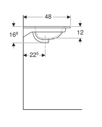 Раковина 100х48 см Geberit Renova Plan 122200000