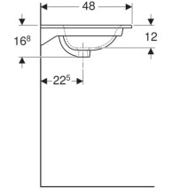 Раковина 60х48 см Geberit Renova Plan 122260000