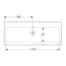 Раковина 120х48,5 см Geberit iCon 124025000