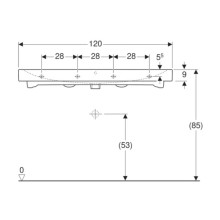 Раковина 120х48,5 см Geberit iCon 124025000