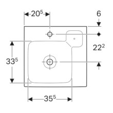 Раковина 50х48,5 см Geberit iCon 124050000