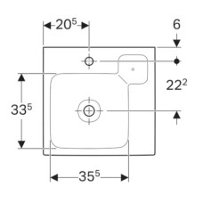 Раковина 50х48,5 см Geberit iCon 124050000