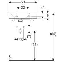 Раковина 50х48,5 см Geberit iCon 124050000