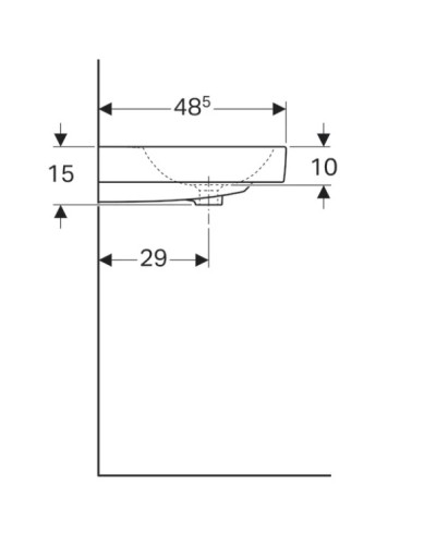 Раковина 50х48,5 см Geberit iCon 124050000