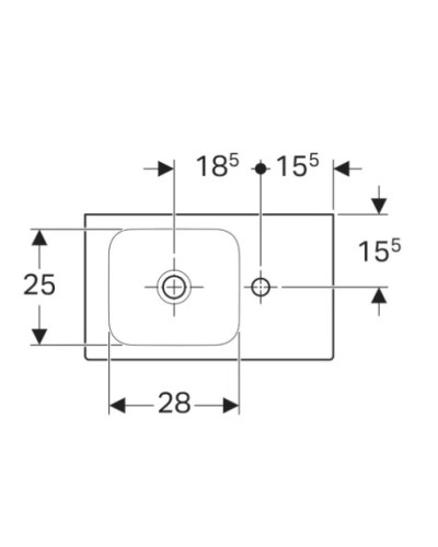 Раковина 53х31 см Geberit iCon 124053000