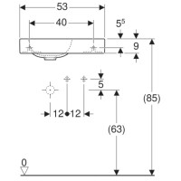 Раковина 53х31 см Geberit iCon 124053000