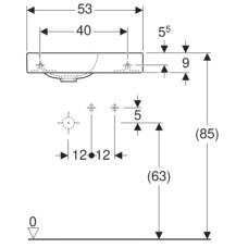 Раковина 53х31 см Geberit iCon 124053000