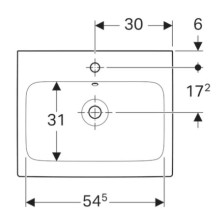 Раковина 60х48,5 см Geberit iCon 124060000