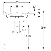Раковина 60х48,5 см Geberit iCon 124060000