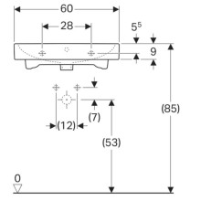 Раковина 60х48,5 см Geberit iCon 124060000