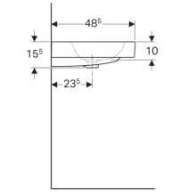 Раковина 60х48,5 см Geberit iCon 124060000