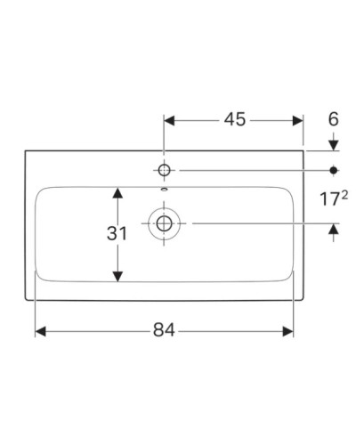 Раковина 90х48,5 см Geberit iCon 124090000