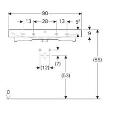 Раковина 90х48,5 см Geberit iCon 124090000