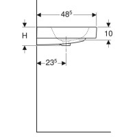 Раковина 90х48,5 см Geberit iCon 124090000