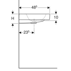Раковина 90х48,5 см Geberit iCon 124090000