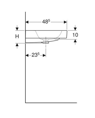 Раковина 90х48,5 см Geberit iCon 124090000