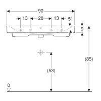 Раковина 90х48,5 см Geberit iCon 124093000