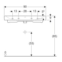 Раковина 90х48,5 см Geberit iCon 124093000
