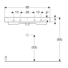 Раковина 90х48,5 см Geberit iCon 124093000