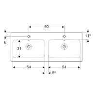 Раковина 120х48,5 см Geberit iCon 124120000