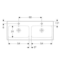 Раковина 120х48,5 см Geberit iCon 124120000