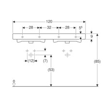 Раковина 120х48,5 см Geberit iCon 124120000