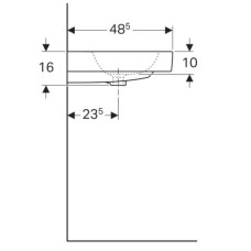 Раковина 120х48,5 см Geberit iCon 124120000