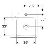 Раковина 50х48,5 см Geberit iCon 124150000