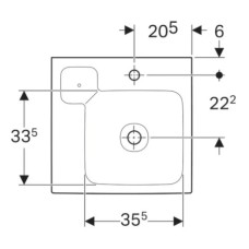 Раковина 50х48,5 см Geberit iCon 124150000