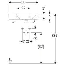 Раковина 50х48,5 см Geberit iCon 124150000