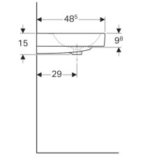 Раковина 50х48,5 см Geberit iCon 124150000