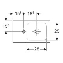 Раковина 53х31 см Geberit iCon 124153000