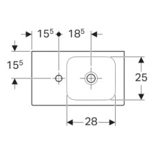 Раковина 53х31 см Geberit iCon 124153000