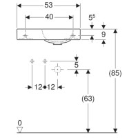 Раковина 53х31 см Geberit iCon 124153000