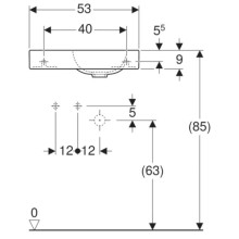 Раковина 53х31 см Geberit iCon 124153000