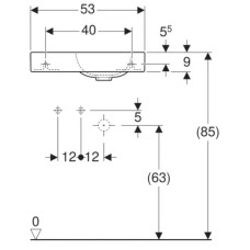 Раковина 53х31 см Geberit iCon 124153000