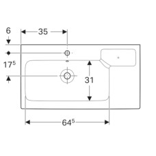 Раковина 90х48,5 см Geberit iCon 124190000