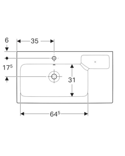 Раковина 90х48,5 см Geberit iCon 124190000