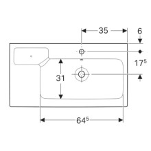 Раковина 90х48,5 см Geberit iCon 124195000