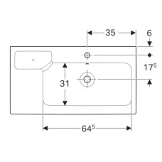 Раковина 90х48,5 см Geberit iCon 124195000