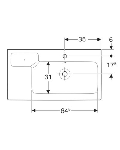 Раковина 90х48,5 см Geberit iCon 124195000
