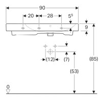 Раковина 90х48,5 см Geberit iCon 124195000