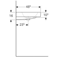 Раковина 90х48,5 см Geberit iCon 124195000